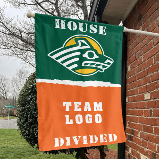 Seawolves vs Custom Team House Divided Flag, NCAA College Flag