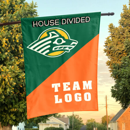 Seawolves vs Custom Team House Divided Flag, NCAA Custom Flag