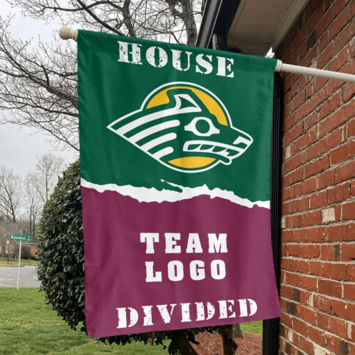Seawolves vs Custom Team House Divided Flag, NCAA House Flag Seawolves vs Custom Team House Divided Flag, NCAA House Flag