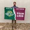 Seawolves vs Custom Team House Divided Flag, NCAA House Flag 2 Seawolves vs Custom Team House Divided Flag, NCAA House Flag