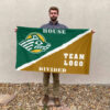 Seawolves vs Custom Team House Divided Flag, NCAA Rivalry Flag