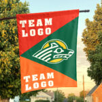 Seawolves vs Custom Team House Divided Flag, NCAA Spirit Flag