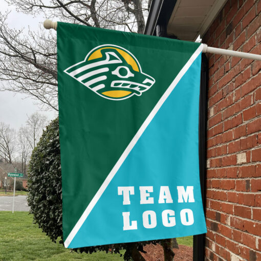 Seawolves vs Custom Team House Divided Flag, NCAA Split Flag