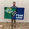 Seawolves vs Custom Team House Divided Flag, NCAA Team Flag