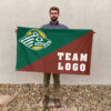 Seawolves vs Custom Team House Divided Flag, Personalized College Flag