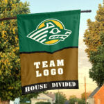 Seawolves vs Custom Team House Divided Flag, Personalized House Flag