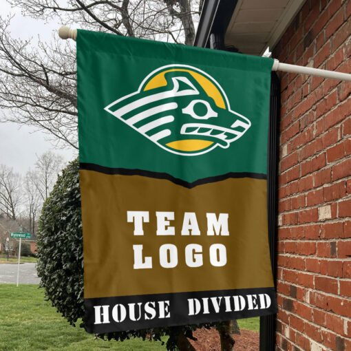 Seawolves vs Custom Team House Divided Flag, Personalized House Flag