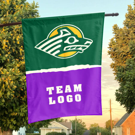 Seawolves vs Custom Team House Divided Flag, Personalized NCAA Flag