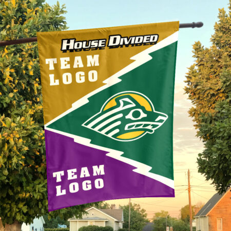 Seawolves vs Custom Team House Divided Flag, Personalized Spirit Flag