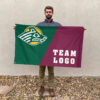 Seawolves vs Custom Team House Divided Flag, Personalized Team Flag