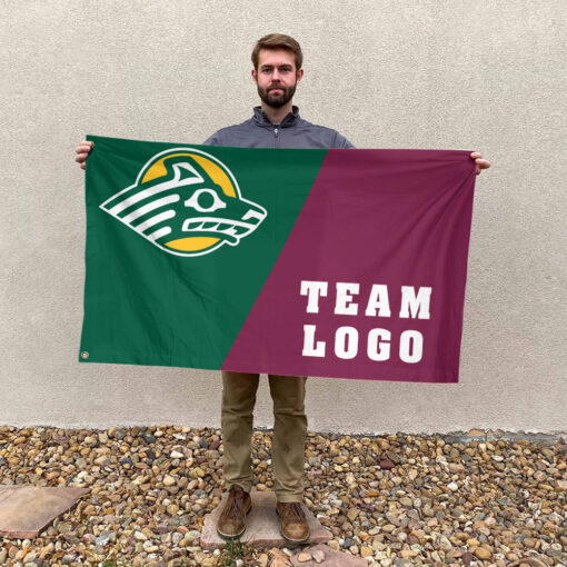Seawolves vs Custom Team House Divided Flag, Personalized Team Flag