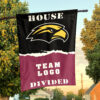 Southern Mississippi Golden Eagles vs Custom Team House Divided Flag, College Custom Flag