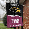Southern Mississippi Golden Eagles vs Custom Team House Divided Flag, College Custom Flag