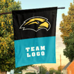 Southern Mississippi Golden Eagles vs Custom Team House Divided Flag, Custom NCAA Flag