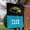 Southern Mississippi Golden Eagles vs Custom Team House Divided Flag, Custom NCAA Flag