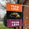 Southern Mississippi Golden Eagles vs Custom Team House Divided Flag, Custom Spirit Flag