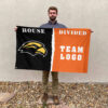 Southern Mississippi Golden Eagles vs Custom Team House Divided Flag, NCAA College Flag