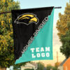 Southern Mississippi Golden Eagles vs Custom Team House Divided Flag, NCAA Custom Flag