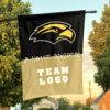 Southern Mississippi Golden Eagles vs Custom Team House Divided Flag, NCAA House Flag