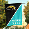 Southern Mississippi Golden Eagles vs Custom Team House Divided Flag, NCAA Split Flag