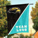 Southern Mississippi Golden Eagles vs Custom Team House Divided Flag, NCAA Split Flag