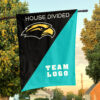 Southern Mississippi Golden Eagles vs Custom Team House Divided Flag, NCAA Team Flag