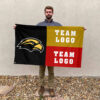 Southern Mississippi Golden Eagles vs Custom Team House Divided Flag, NCAA Two Team Flag