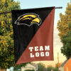 Southern Mississippi Golden Eagles vs Custom Team House Divided Flag, Personalized College Flag