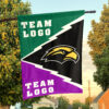 Southern Mississippi Golden Eagles vs Custom Team House Divided Flag, Personalized House Flag