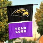 Southern Mississippi Golden Eagles vs Custom Team House Divided Flag, Personalized NCAA Flag