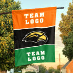 Southern Mississippi Golden Eagles vs Custom Team House Divided Flag, Personalized Spirit Flag