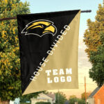 Southern Mississippi Golden Eagles vs Custom Team House Divided Flag, Personalized Split Flag