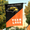 Southern Mississippi Golden Eagles vs Custom Team House Divided Flag, Personalized Team Flag