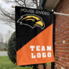Southern Mississippi Golden Eagles vs Custom Team House Divided Flag, Personalized Team Flag