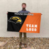 Southern Mississippi Golden Eagles vs Custom Team House Divided Flag, Personalized Team Flag