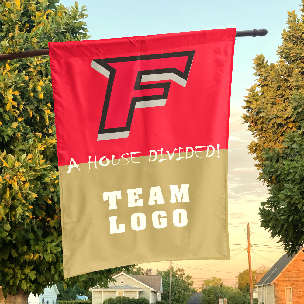 Stags vs Custom Team House Divided Flag, Custom House Flag Stags vs Custom Team House Divided Flag, Custom House Flag