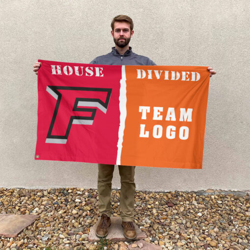Stags vs Custom Team House Divided Flag, NCAA College Flag Stags vs Custom Team House Divided Flag, NCAA College Flag