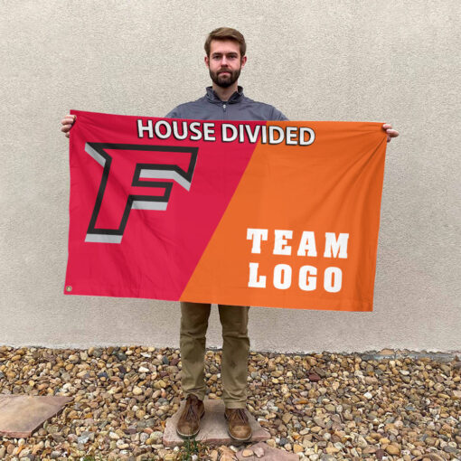 Stags vs Custom Team House Divided Flag, NCAA Custom Flag Stags vs Custom Team House Divided Flag, NCAA Custom Flag