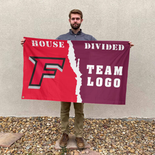 Stags vs Custom Team House Divided Flag, NCAA House Flag Stags vs Custom Team House Divided Flag, NCAA House Flag