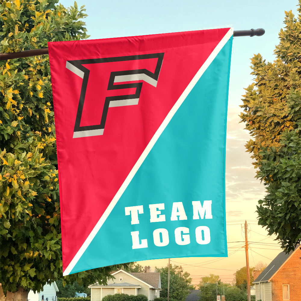 Stags vs Custom Team House Divided Flag, NCAA Split Flag Stags vs Custom Team House Divided Flag, NCAA Split Flag