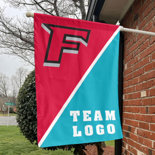 Stags vs Custom Team House Divided Flag, NCAA Split Flag Stags vs Custom Team House Divided Flag, NCAA Split Flag