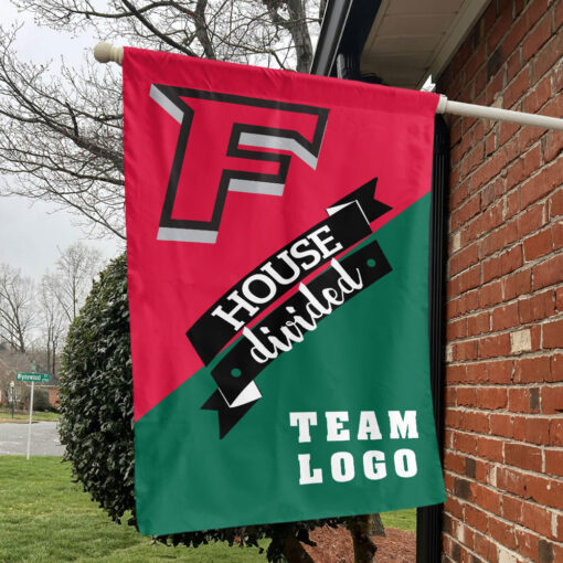 Stags vs Custom Team House Divided Flag, NCAA Team Flag