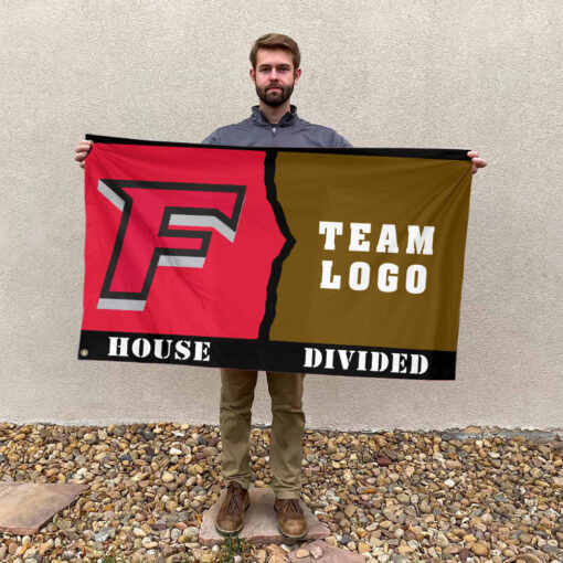 Stags vs Custom Team House Divided Flag, Personalized House Flag Stags vs Custom Team House Divided Flag, Personalized House Flag