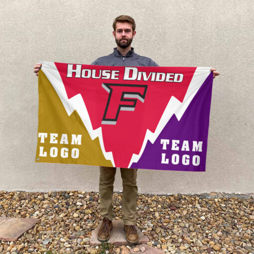 Stags vs Custom Team House Divided Flag, Personalized Spirit Flag Stags vs Custom Team House Divided Flag, Personalized Spirit Flag