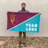 Sun Devils vs Custom Team House Divided Flag, College Custom Flag 2 Sun Devils vs Custom Team House Divided Flag, College Custom Flag