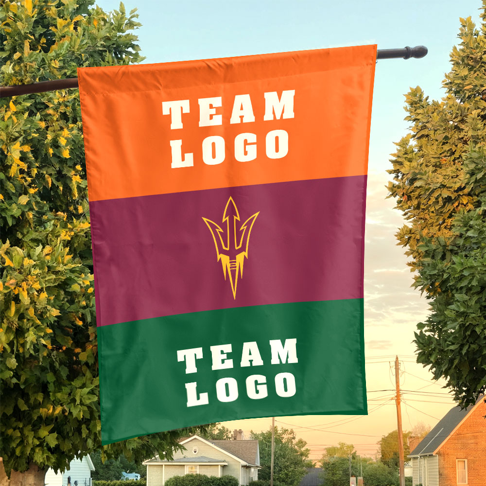 Sun Devils vs Custom Team House Divided Flag, Custom NCAA Flag Sun Devils vs Custom Team House Divided Flag, Custom NCAA Flag