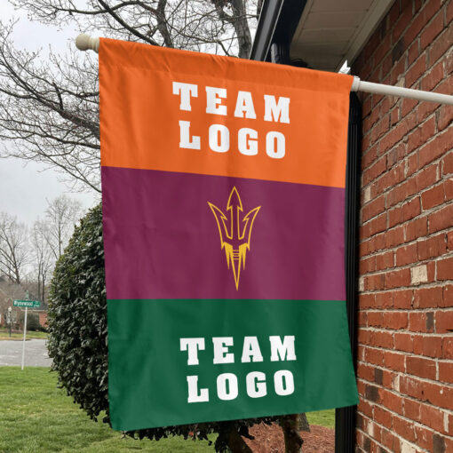 Sun Devils vs Custom Team House Divided Flag, Custom NCAA Flag Sun Devils vs Custom Team House Divided Flag, Custom NCAA Flag