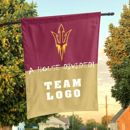 Sun Devils vs Custom Team House Divided Flag, Custom Rivalry Flag