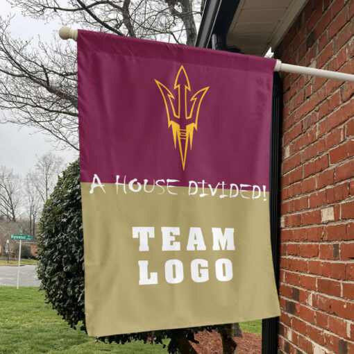 Sun Devils vs Custom Team House Divided Flag, Custom Rivalry Flag