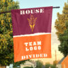 Sun Devils vs Custom Team House Divided Flag, Custom Spirit Flag